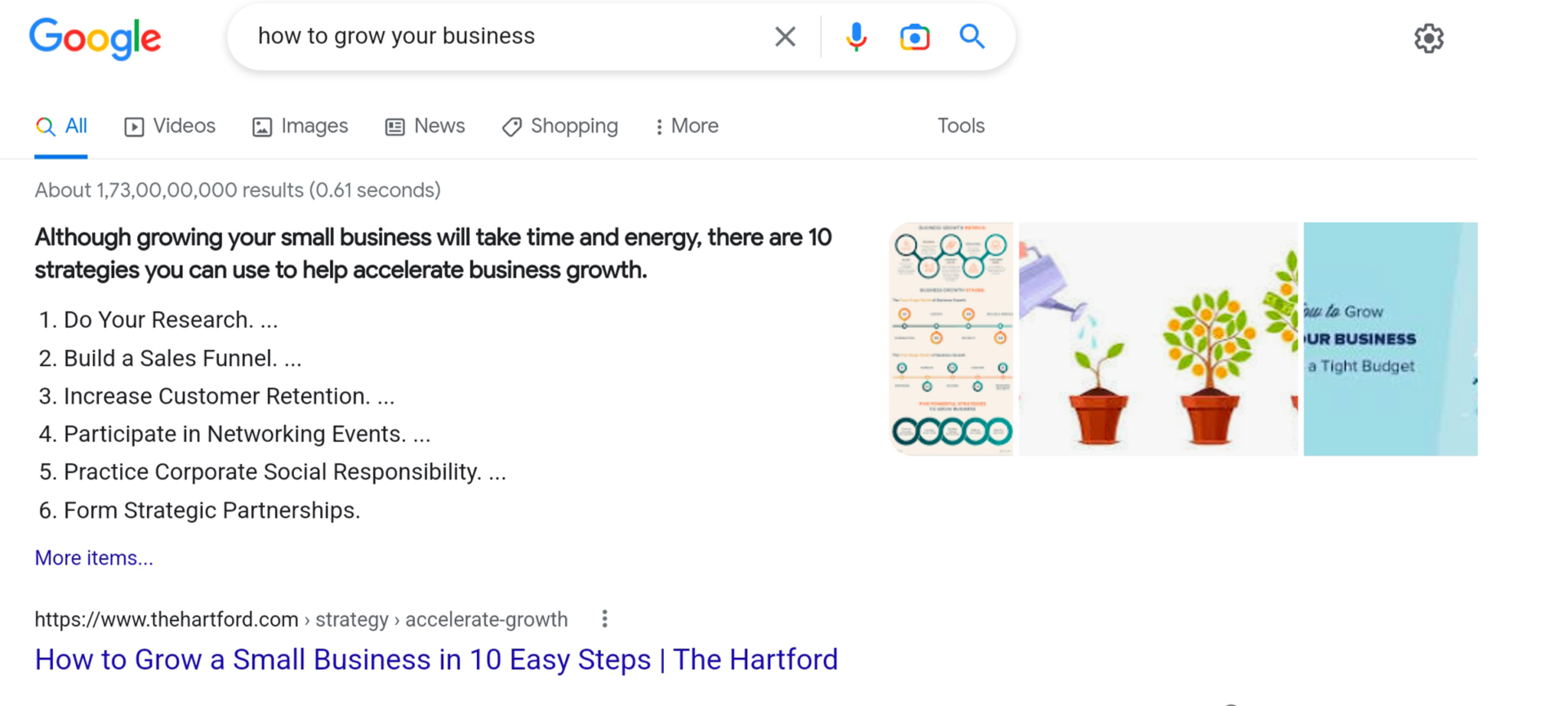 Google featured snippet