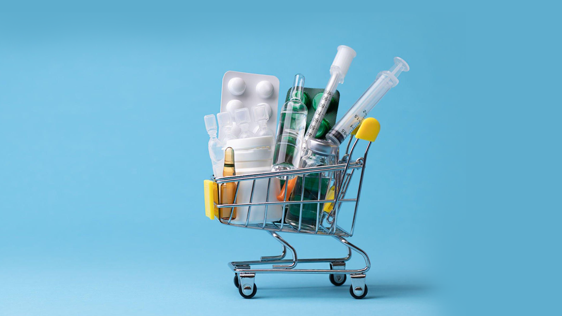 Cart with Medicines - Digital Marketing Strategies for Pharma by BrightBrain