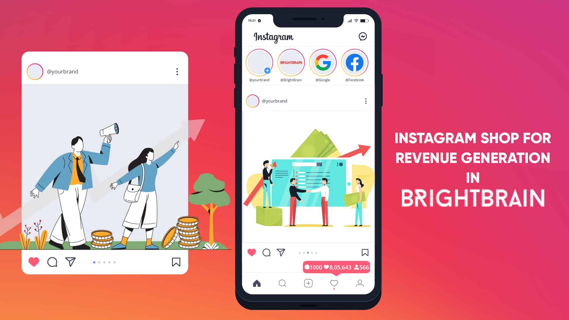 Instagram Marketing Shop for Revenue Generation: BrightBrain