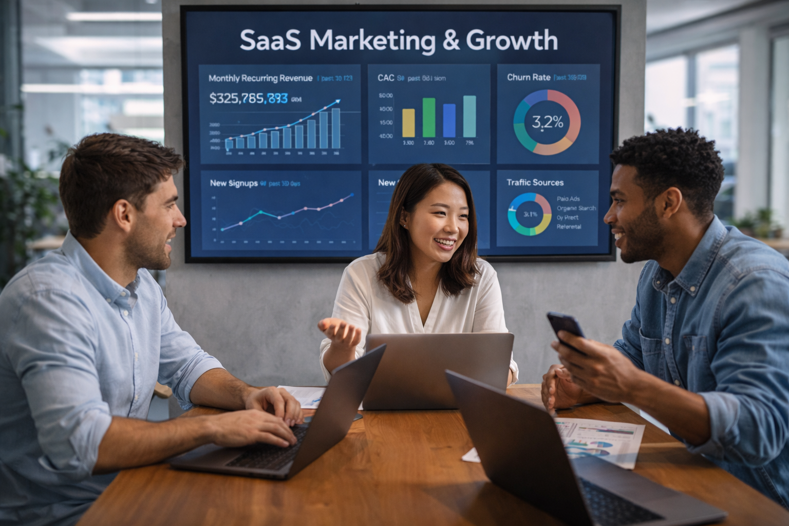 saas marketing strategy lifecycle showing acquisition to retention stages